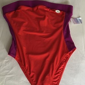 Forever 21 Womens Red one piece bathing suit